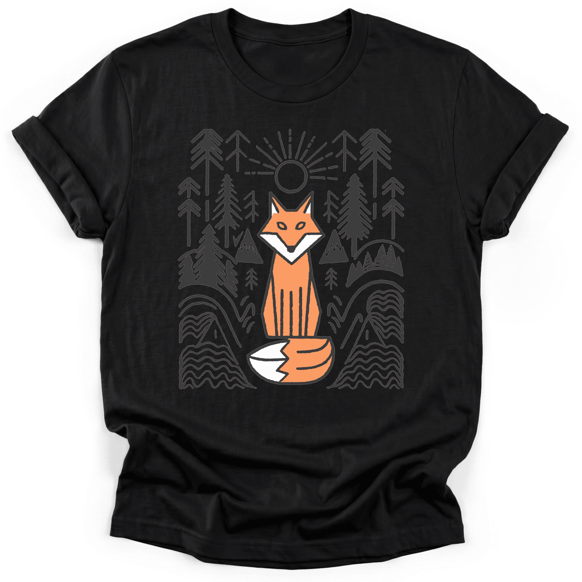 Fox Spirit T-Shirt - Funny Hiking Graphic Tee - Gift for Hikers - Unisex