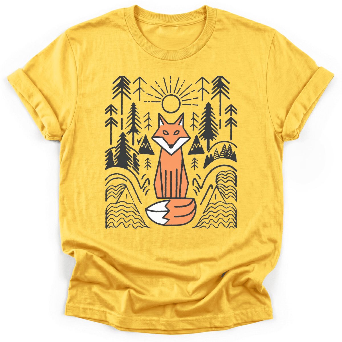 Fox Spirit T-Shirt - Funny Hiking Graphic Tee - Gift for Hikers - Unisex