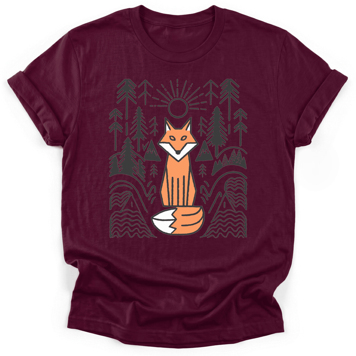 Fox Spirit T-Shirt - Funny Hiking Graphic Tee - Gift for Hikers - Unisex