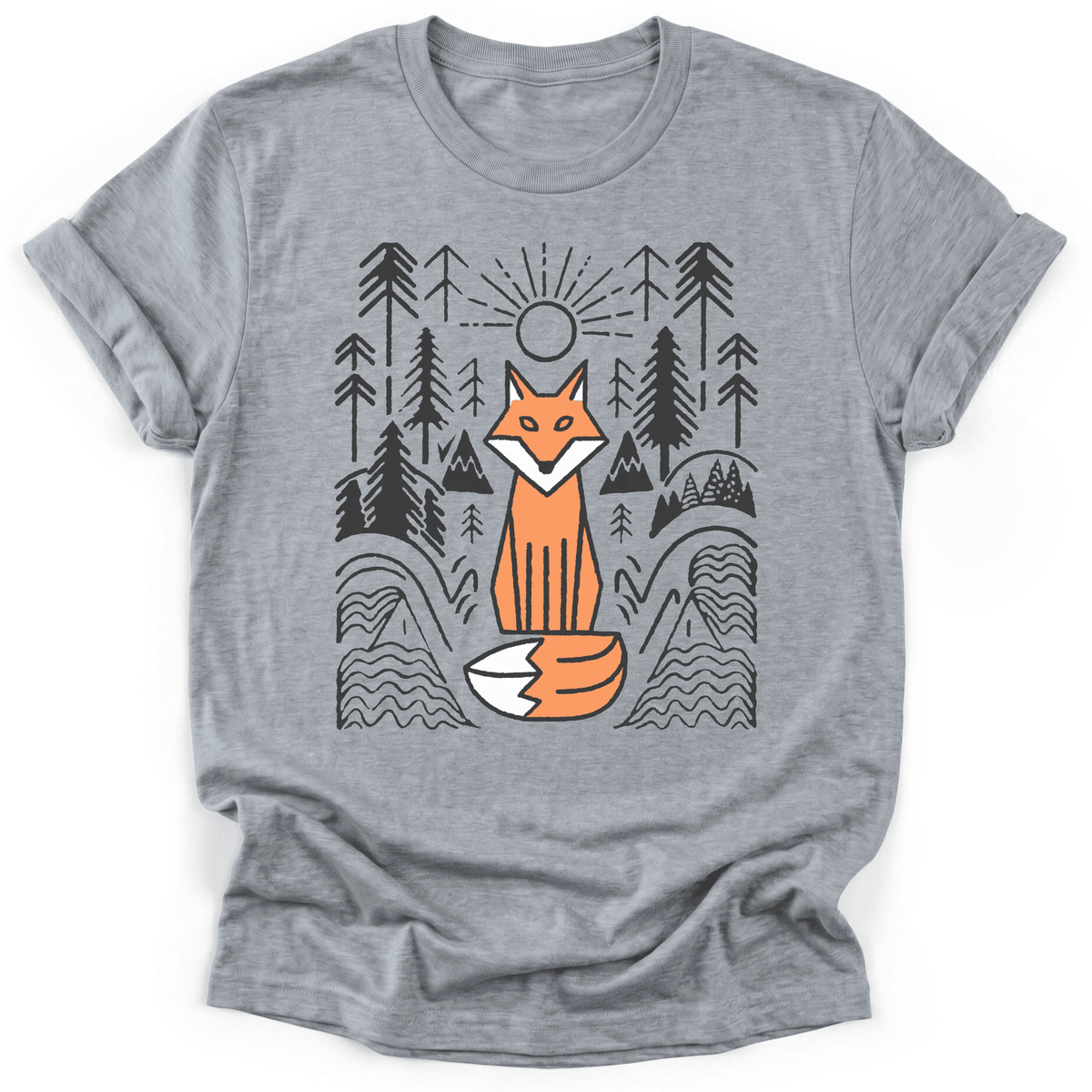 Fox Spirit T-Shirt - Funny Hiking Graphic Tee - Gift for Hikers - Unisex