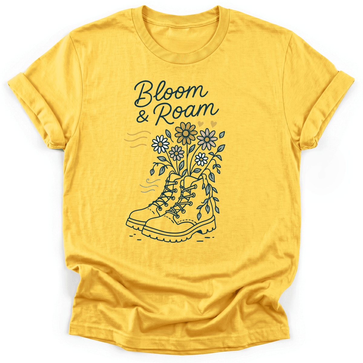 Bloom & Roam T-Shirt - Funny Hiking Graphic Tee - Gift for Hikers - Unisex