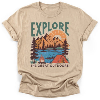 Explore Outdoors T-Shirt - Funny Hiking Graphic Tee - Gift for Hikers - Unisex