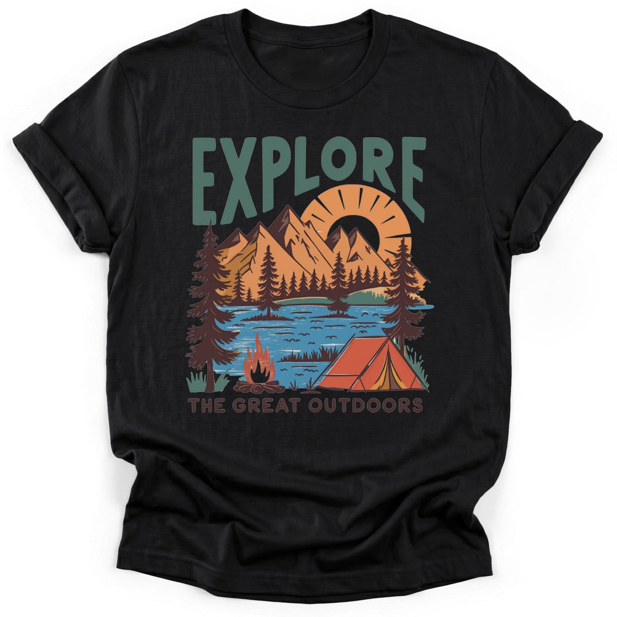 Explore Outdoors T-Shirt - Funny Hiking Graphic Tee - Gift for Hikers - Unisex