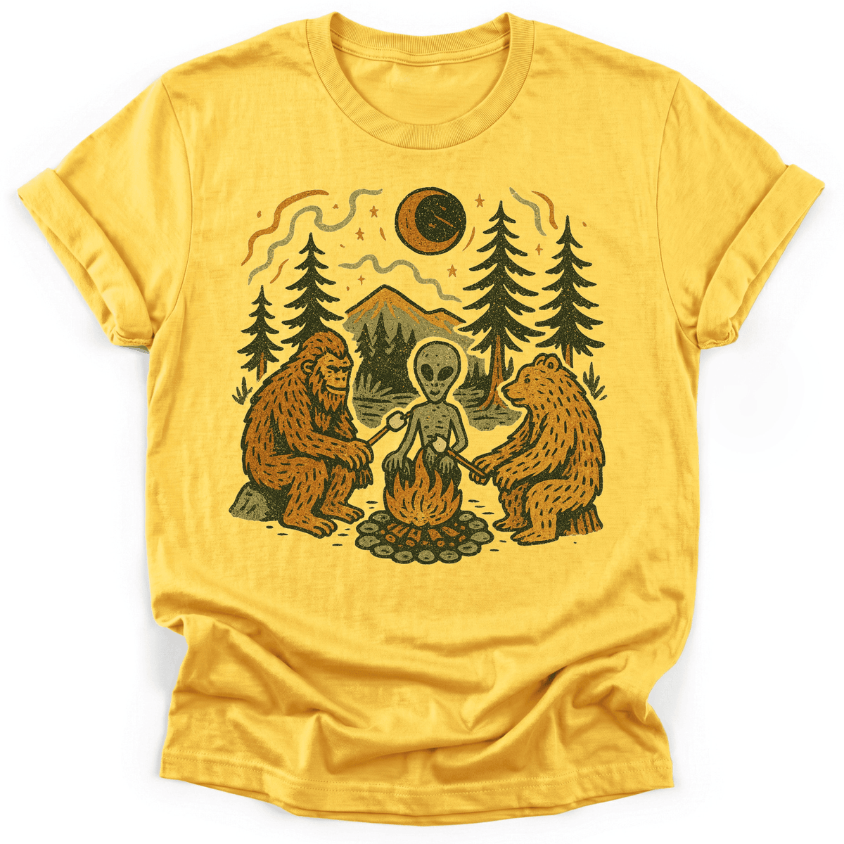 Campfire Friends T-Shirt - Funny Hiking Graphic Tee - Gift for Hikers - Unisex