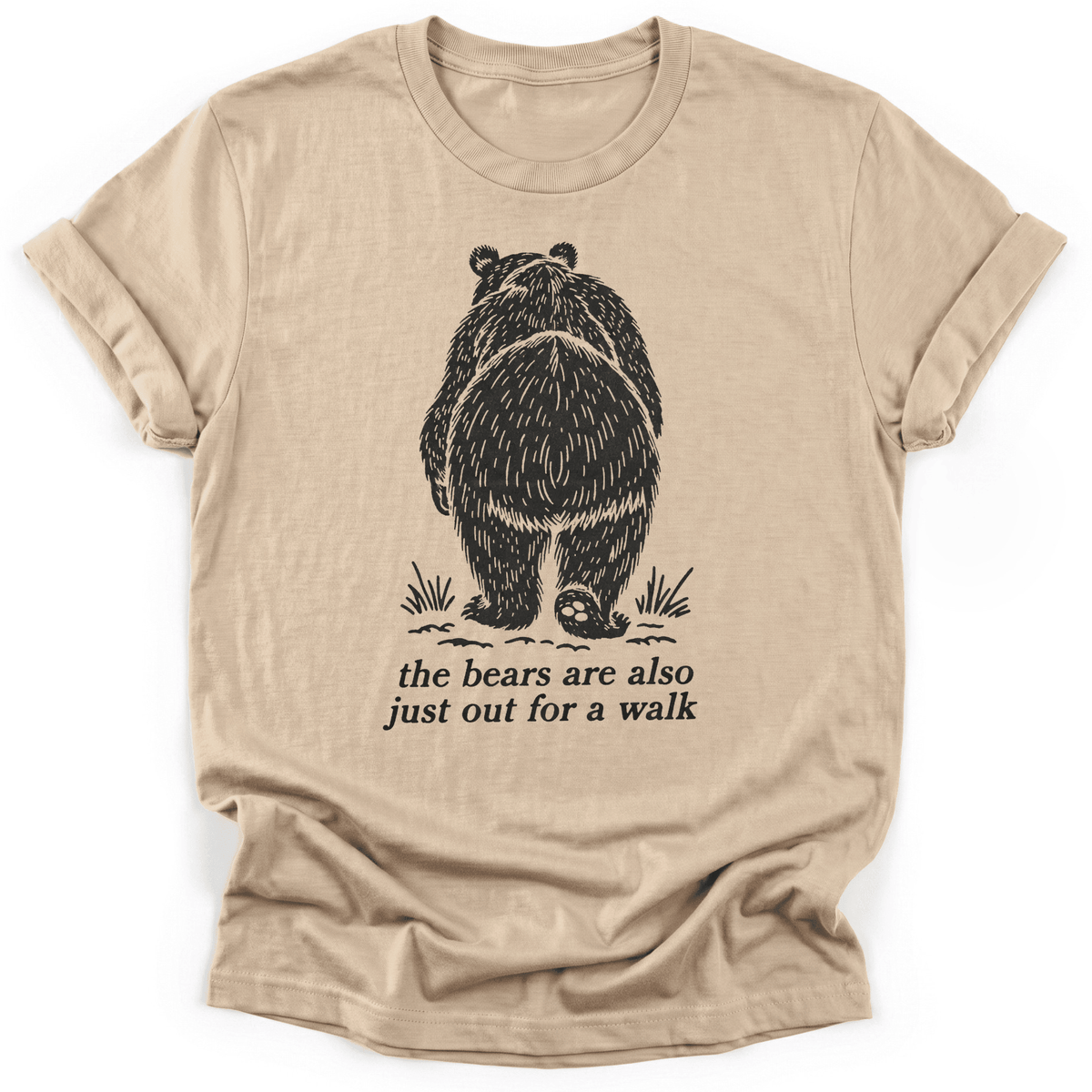 Bears Walk Too T-Shirt - Funny Hiking Graphic Tee - Gift for Hikers - Unisex