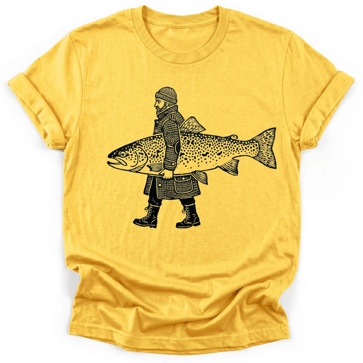 Big Trout T-Shirt - Funny Hiking Graphic Tee - Gift for Hikers - Unisex