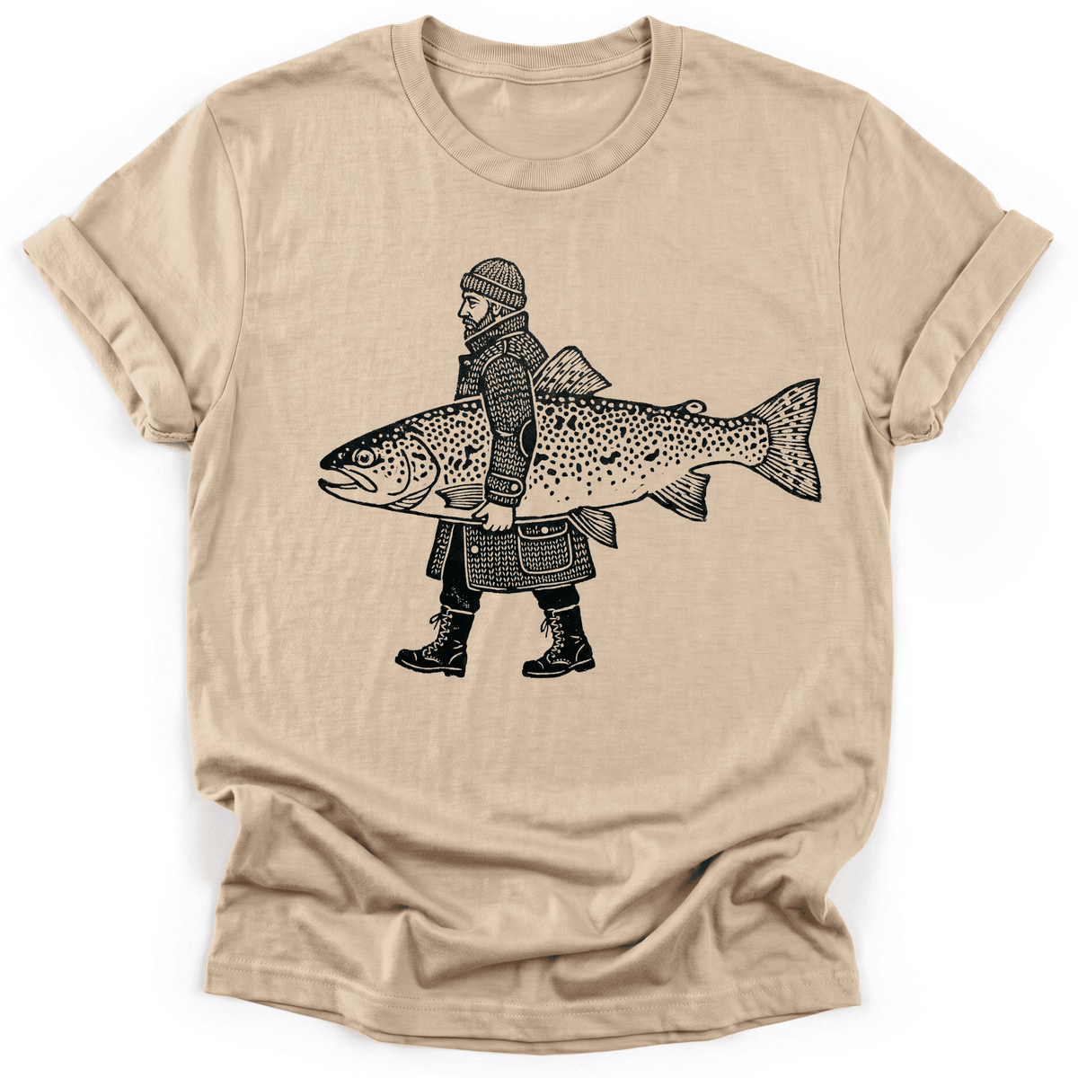 Big Trout T-Shirt - Funny Hiking Graphic Tee - Gift for Hikers - Unisex