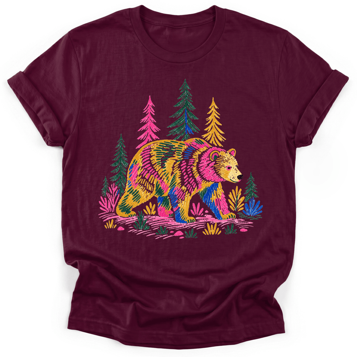 Bear With Me T-Shirt - Funny Hiking Graphic Tee - Gift for Hikers - Unisex