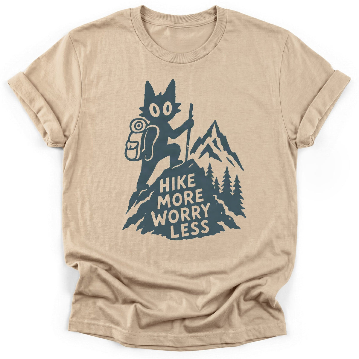 Cool Cat T-Shirt - Funny Hiking Graphic Tee - Gift for Hikers - Unisex