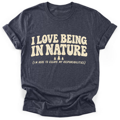Escaping Responsibilities T-Shirt - Funny Hiking Graphic Tee - Gift for Hikers - Unisex