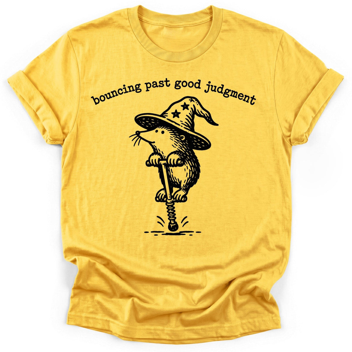 Bouncing Past Good Judgment T-Shirt - Funny Hiking Graphic Tee - Gift for Hikers - Unisex