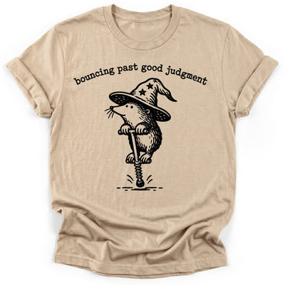 Bouncing Past Good Judgment T-Shirt - Funny Hiking Graphic Tee - Gift for Hikers - Unisex
