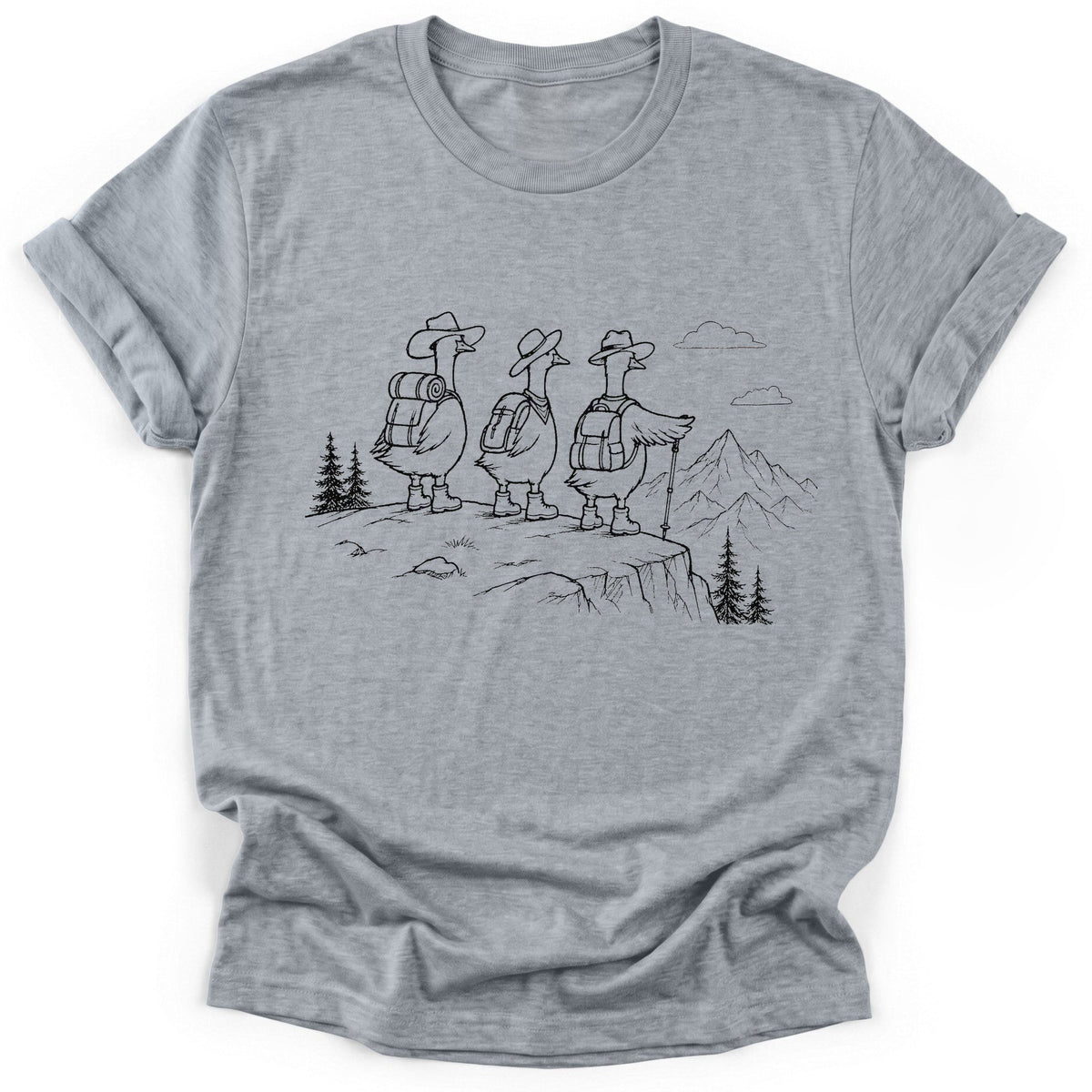 Duck Duck Hike T-Shirt - Graphic Tee - Gift for Hikers - Unisex