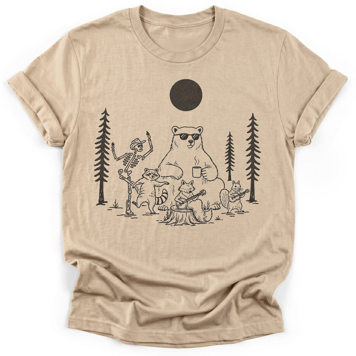 Campfire Jamboree T-Shirt - Funny Hiking Graphic Tee - Gift for Hikers - Unisex