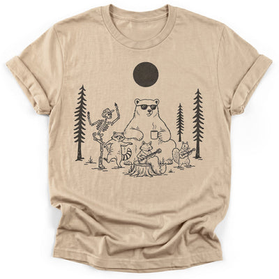 Campfire Jamboree T-Shirt - Funny Hiking Graphic Tee - Gift for Hikers - Unisex