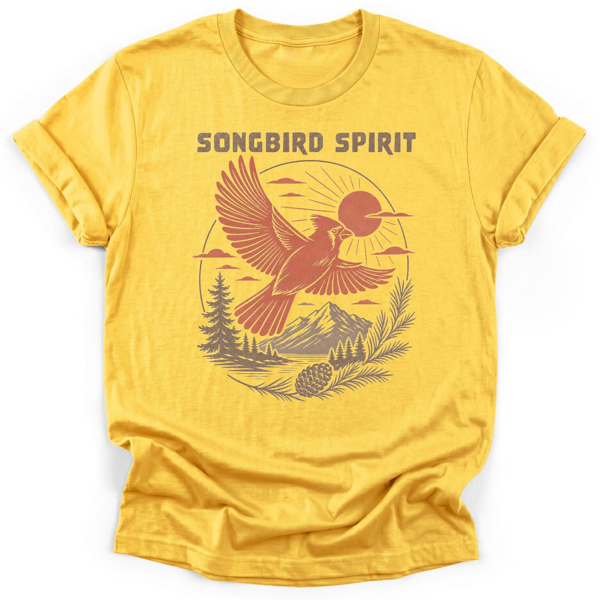Feather Forecast T-Shirt - Funny Hiking Graphic Tee - Gift for Hikers - Unisex