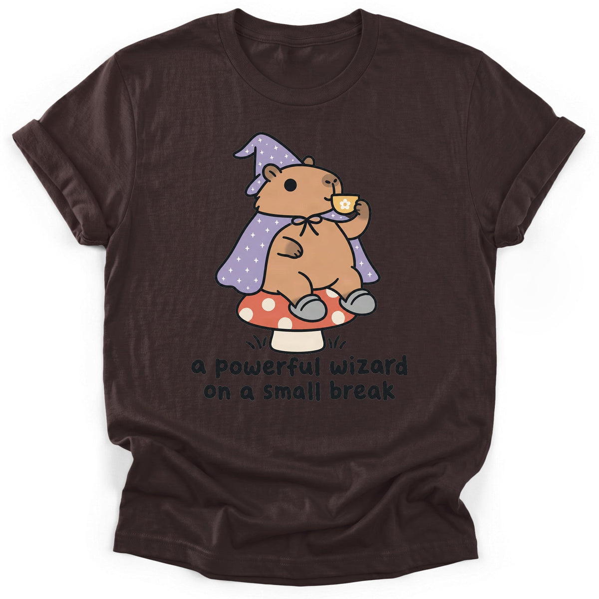 A Powerful Wizard On A Small Break T-Shirt - Funny Hiking Graphic Tee - Gift for Hikers - Unisex