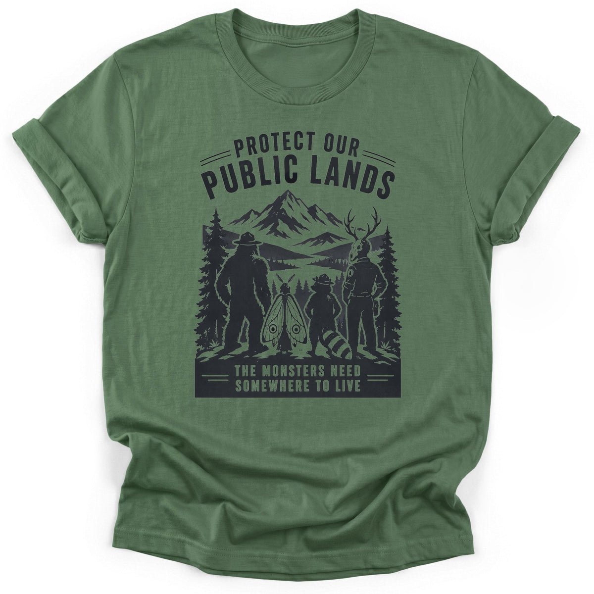 Cryptid Rangers T-Shirt - Funny Hiking Graphic Tee - Gift for Hikers - Unisex
