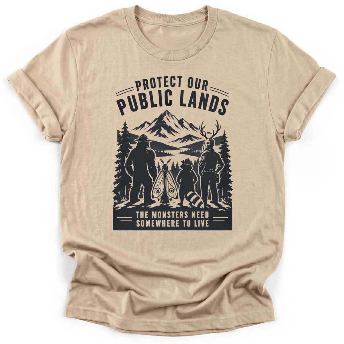 Cryptid Rangers T-Shirt - Funny Hiking Graphic Tee - Gift for Hikers - Unisex