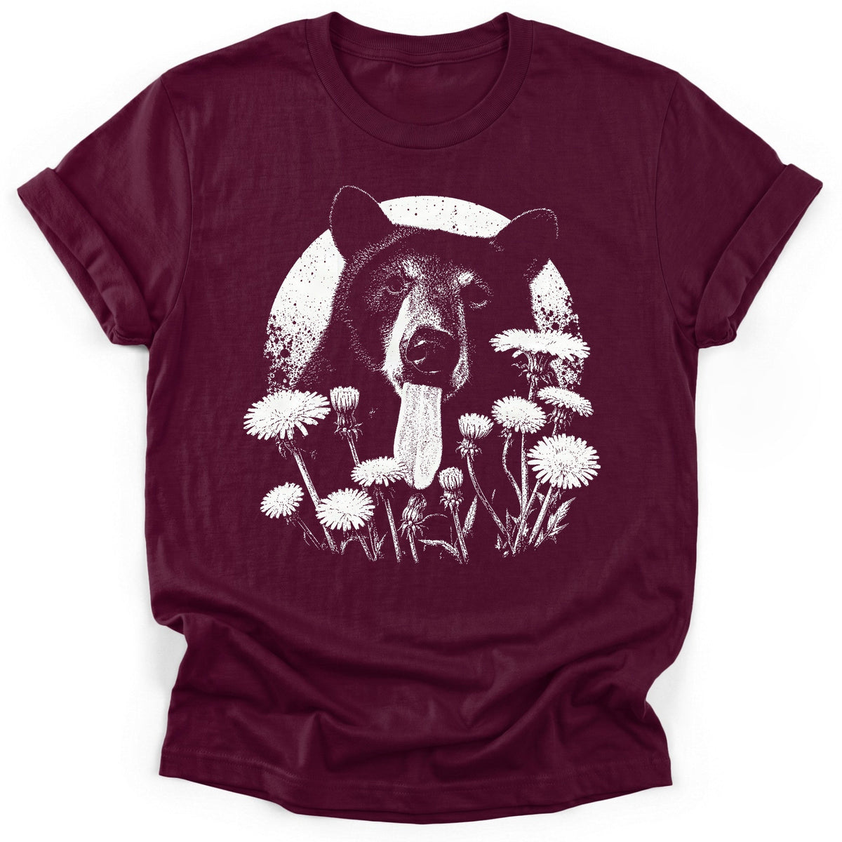 Dandelion Bear T-Shirt - Funny Hiking Graphic Tee - Gift for Hikers - Unisex