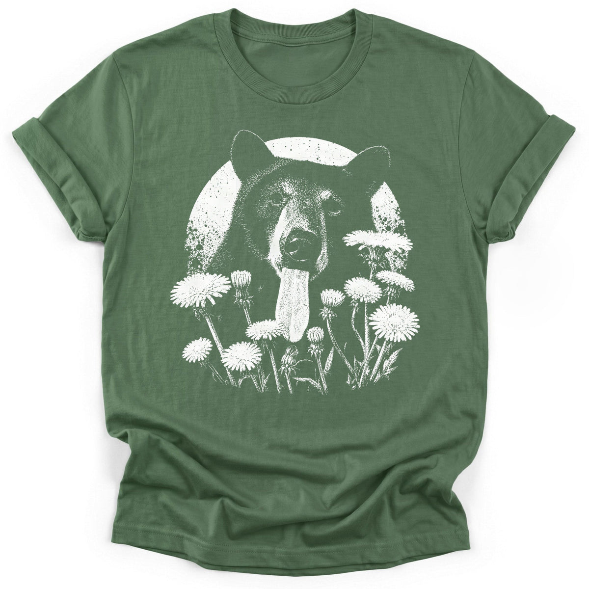 Dandelion Bear T-Shirt - Funny Hiking Graphic Tee - Gift for Hikers - Unisex