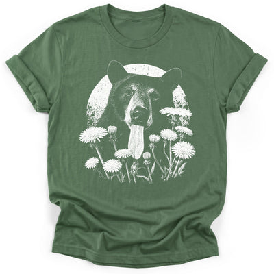 Dandelion Bear T-Shirt - Funny Hiking Graphic Tee - Gift for Hikers - Unisex