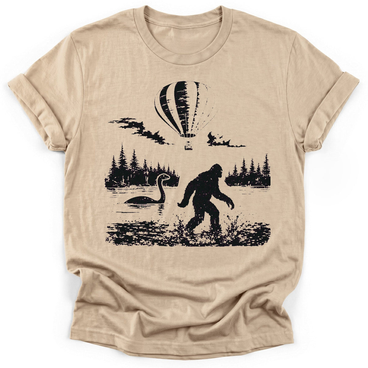 Cryptid Commute T-Shirt - Funny Hiking Graphic Tee - Gift for Hikers - Unisex