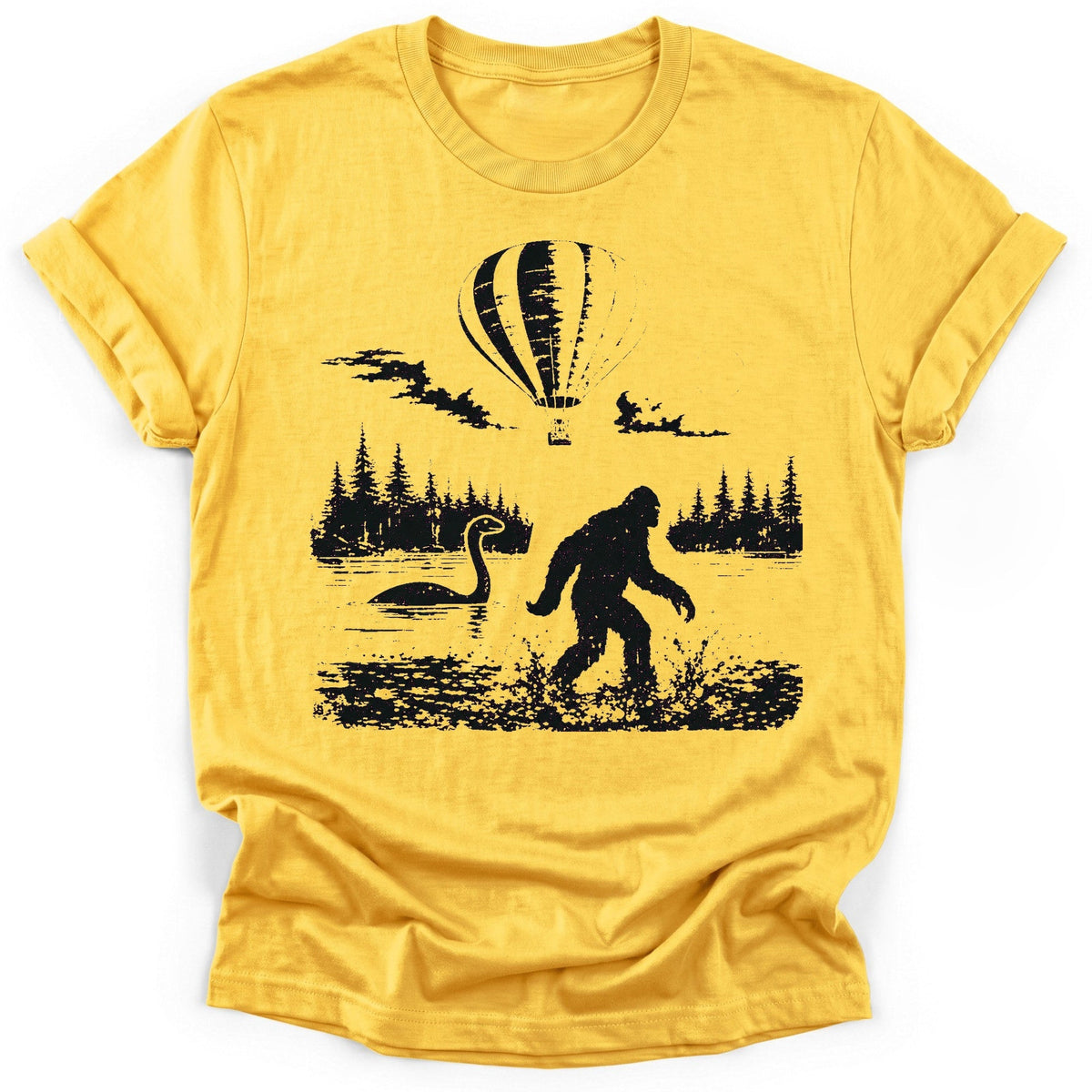 Cryptid Commute T-Shirt - Funny Hiking Graphic Tee - Gift for Hikers - Unisex