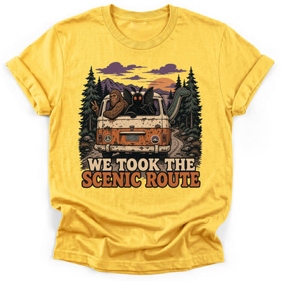 Cryptid Carpool T-Shirt - Funny Hiking Graphic Tee - Gift for Hikers - Unisex