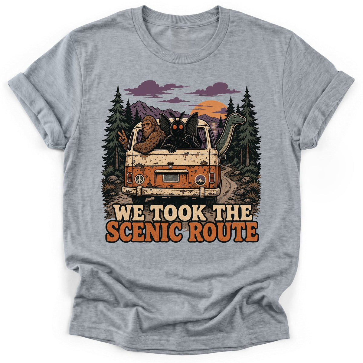 Cryptid Carpool T-Shirt - Funny Hiking Graphic Tee - Gift for Hikers - Unisex