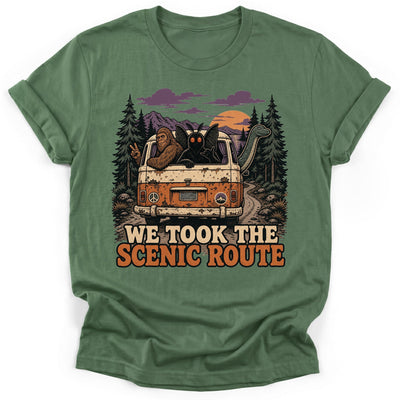 Cryptid Carpool T-Shirt - Funny Hiking Graphic Tee - Gift for Hikers - Unisex