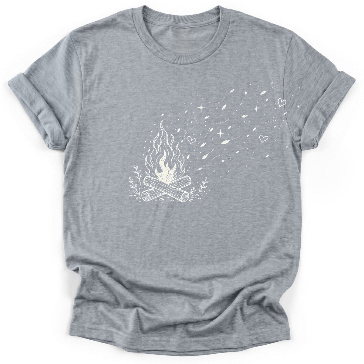 Fire Crackling T-Shirt - Funny Hiking Graphic Tee - Gift for Hikers - Unisex