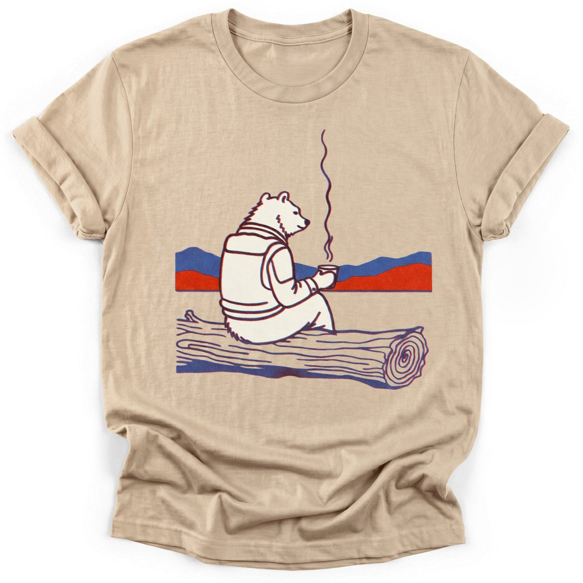 Chill Bear T-Shirt - Funny Hiking Graphic Tee - Gift for Hikers - Unisex