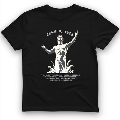 Dday Statue T-Shirt - History Graphic Tee - Gift for History Buffs - Unisex