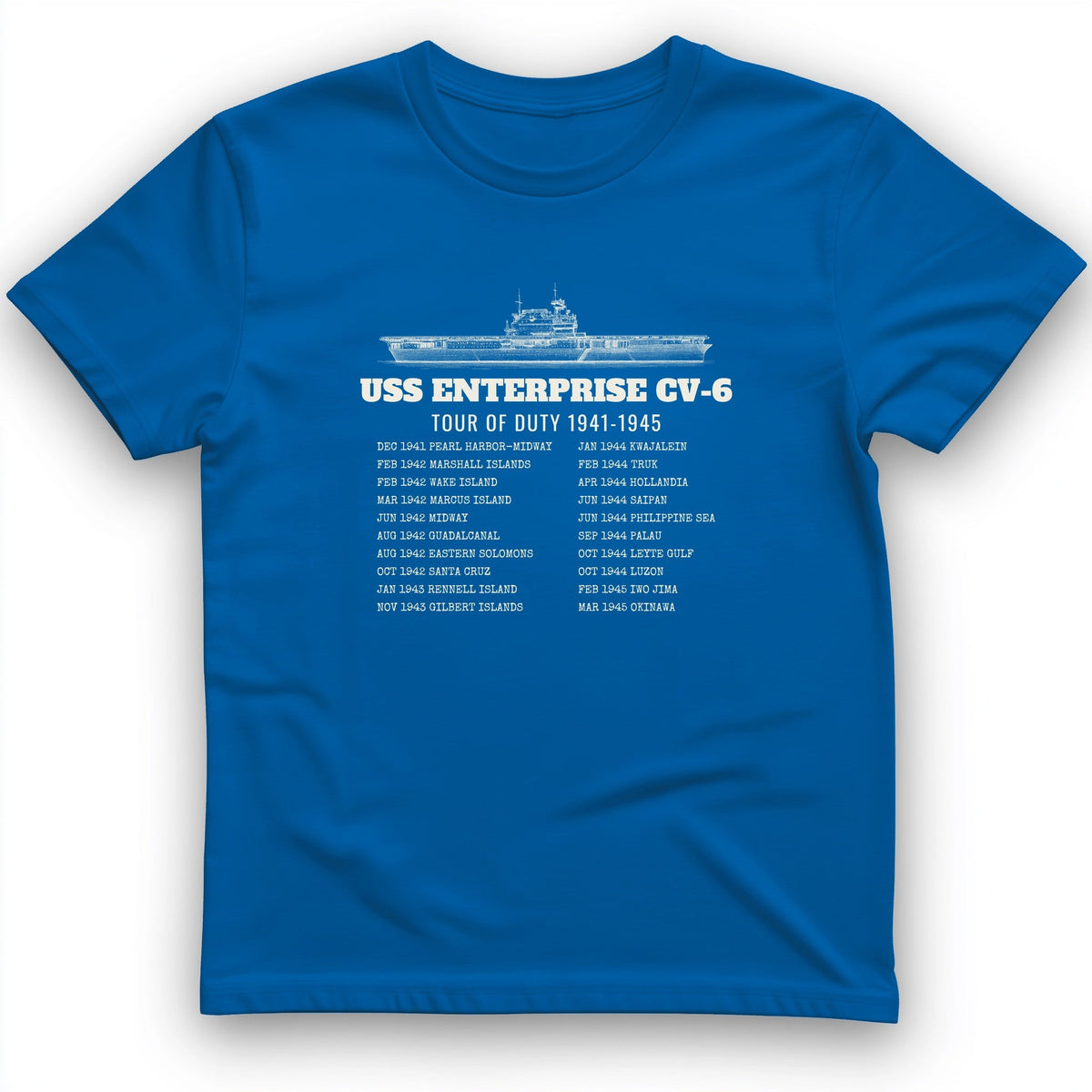 Enterprise Tour Of Duty T-Shirt - History Graphic Tee - Gift for History Buffs - Unisex