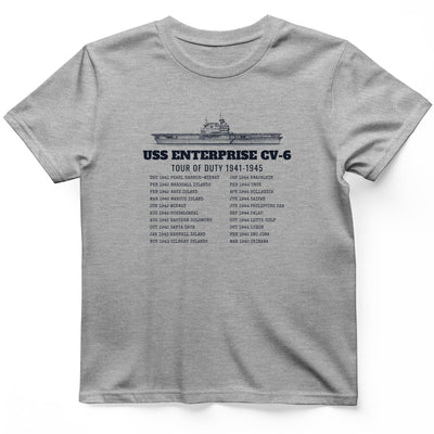 Enterprise Tour Of Duty T-Shirt - History Graphic Tee - Gift for History Buffs - Unisex