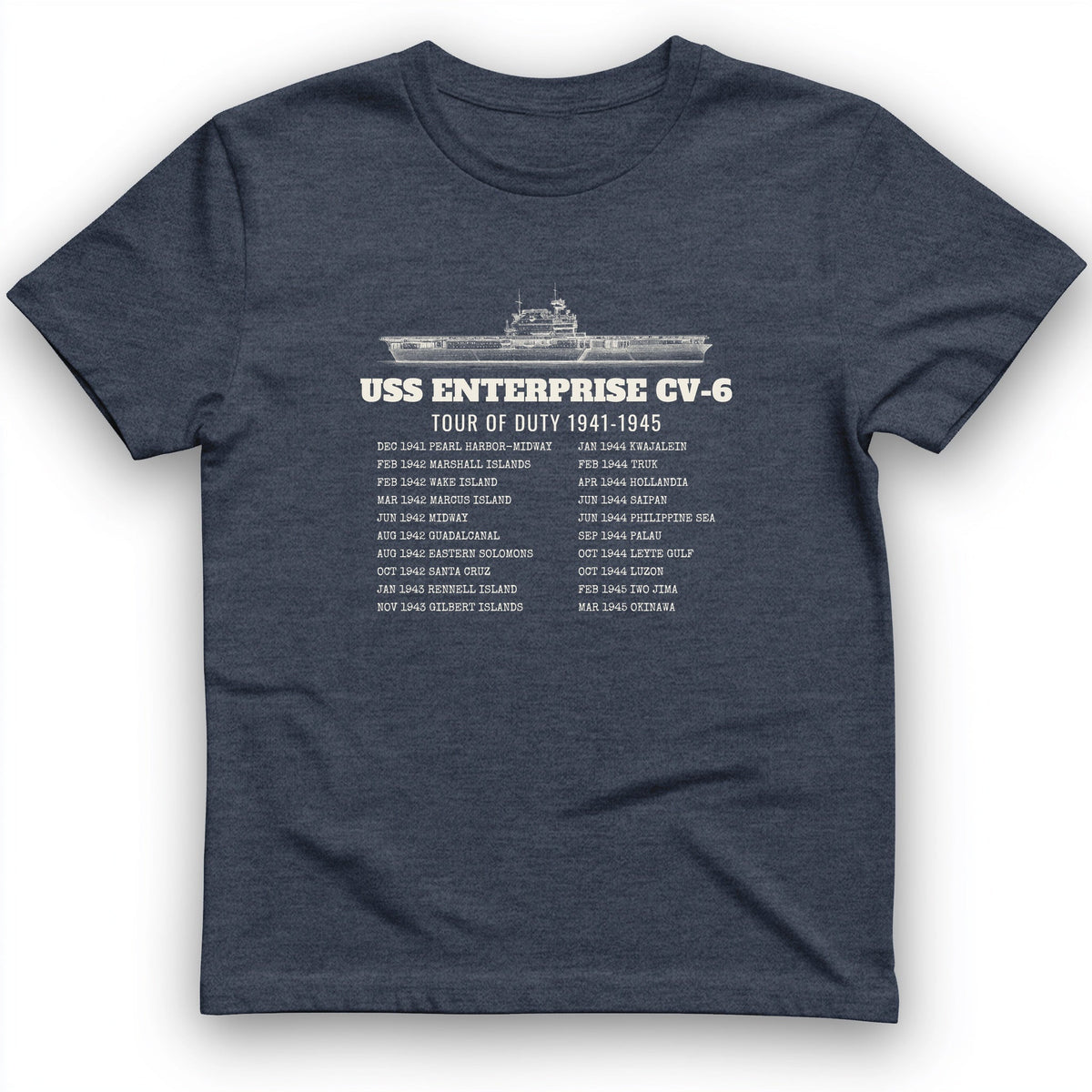 Enterprise Tour Of Duty T-Shirt - History Graphic Tee - Gift for History Buffs - Unisex