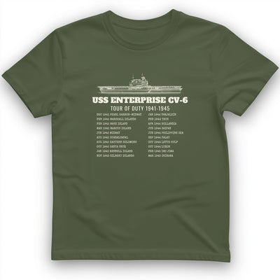 Enterprise Tour Of Duty T-Shirt - History Graphic Tee - Gift for History Buffs - Unisex