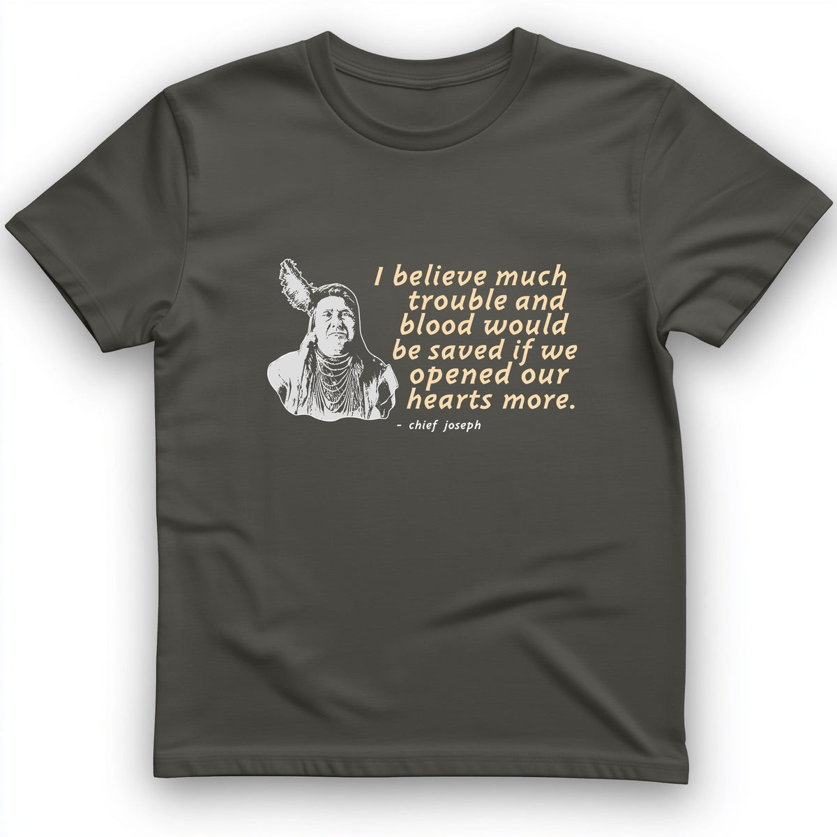 Chief Joseph Open Hearts T-Shirt History Buff Gift