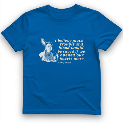 Chief Joseph Open Hearts T-Shirt History Buff Gift
