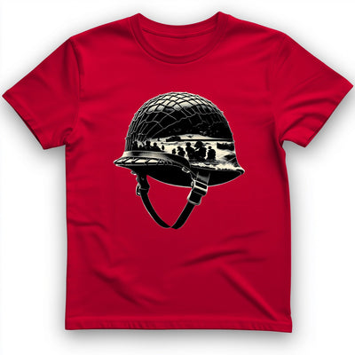 D-Day Helmet T-Shirt - History Graphic Tee - Gift for History Buffs - Unisex