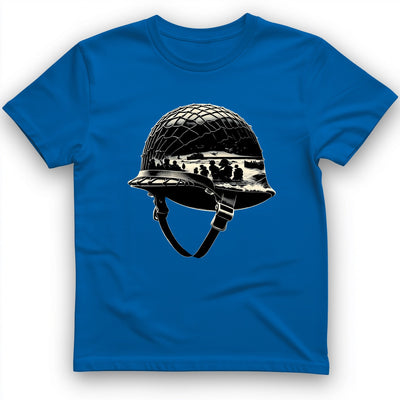 D-Day Helmet T-Shirt - History Graphic Tee - Gift for History Buffs - Unisex