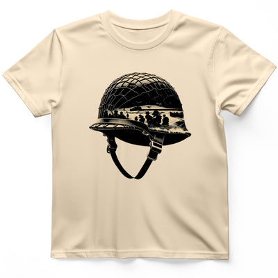 D-Day Helmet T-Shirt - History Graphic Tee - Gift for History Buffs - Unisex