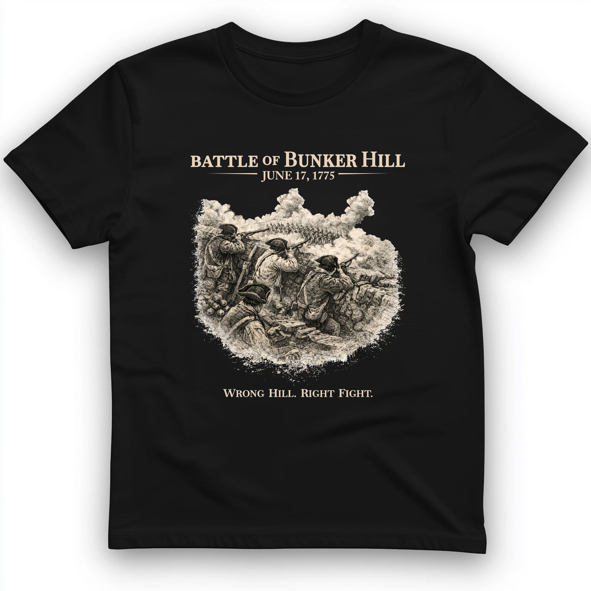 Bunker Hill T-Shirt - History Graphic Tee - Gift for History Buffs - Unisex