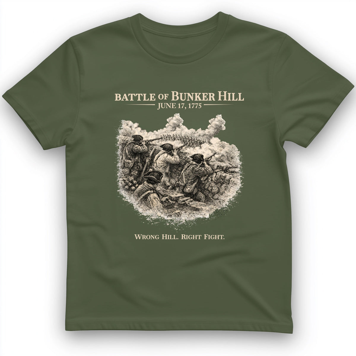 Bunker Hill T-Shirt - History Graphic Tee - Gift for History Buffs - Unisex