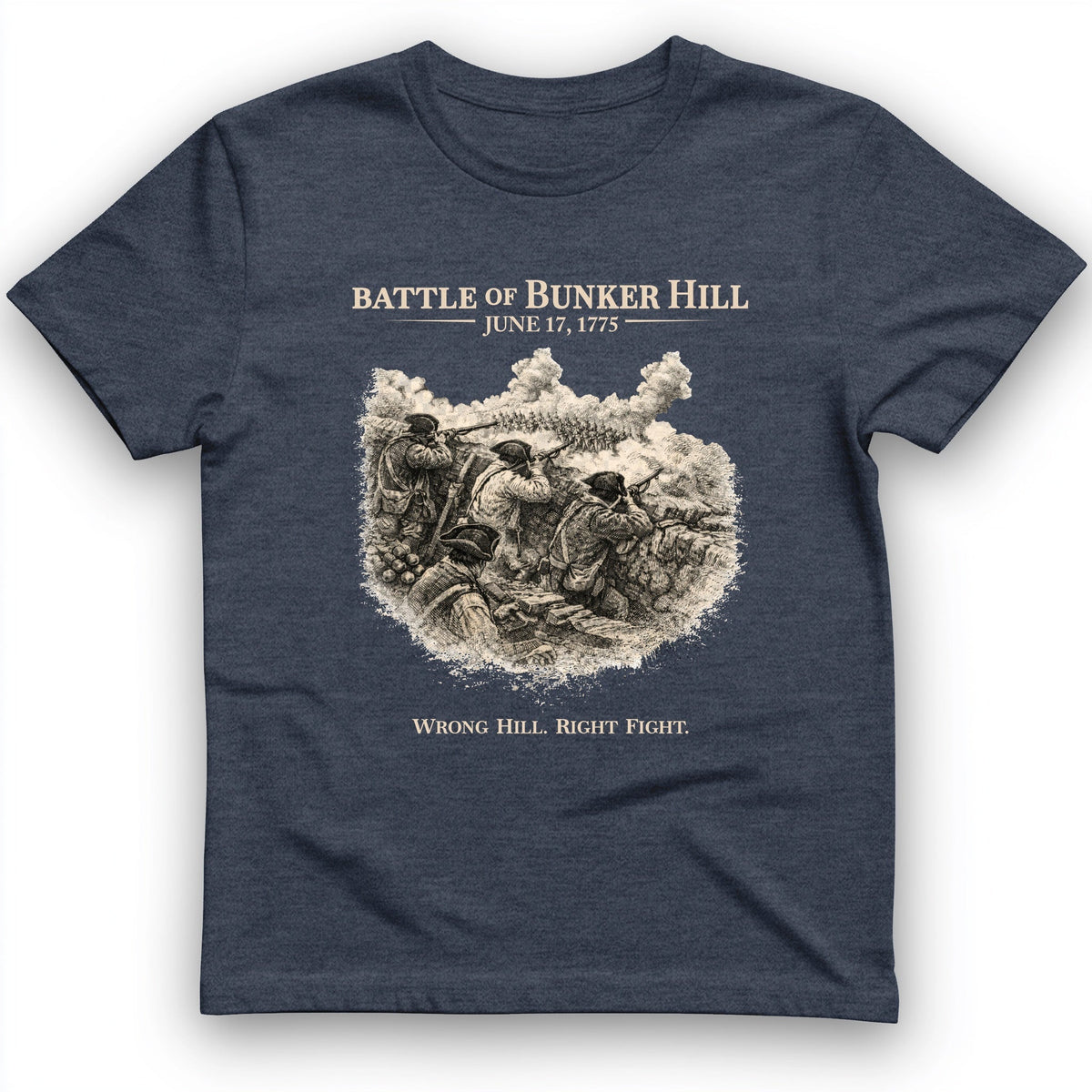 Bunker Hill T-Shirt - History Graphic Tee - Gift for History Buffs - Unisex
