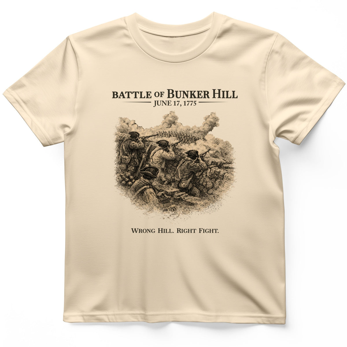 Bunker Hill T-Shirt - History Graphic Tee - Gift for History Buffs - Unisex