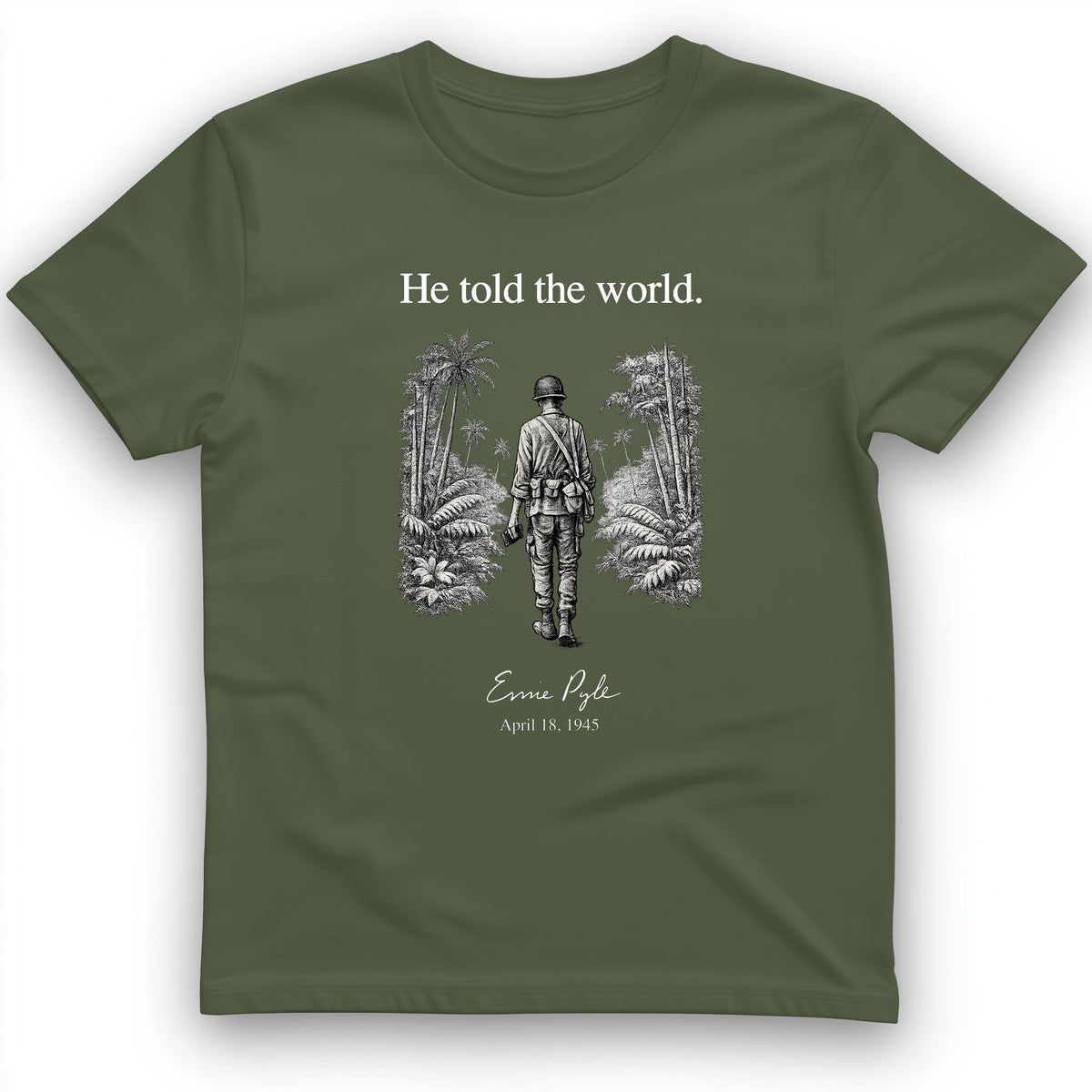 Ernie Pyle T-Shirt - History Graphic Tee - Gift for History Buffs - Unisex