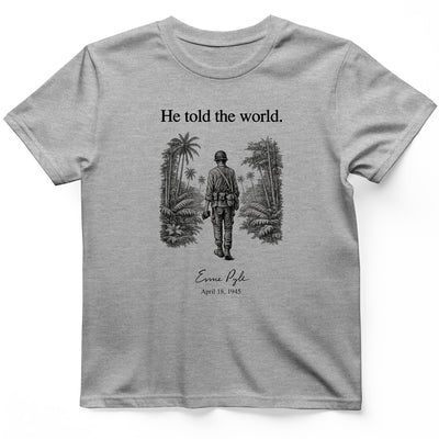 Ernie Pyle T-Shirt - History Graphic Tee - Gift for History Buffs - Unisex