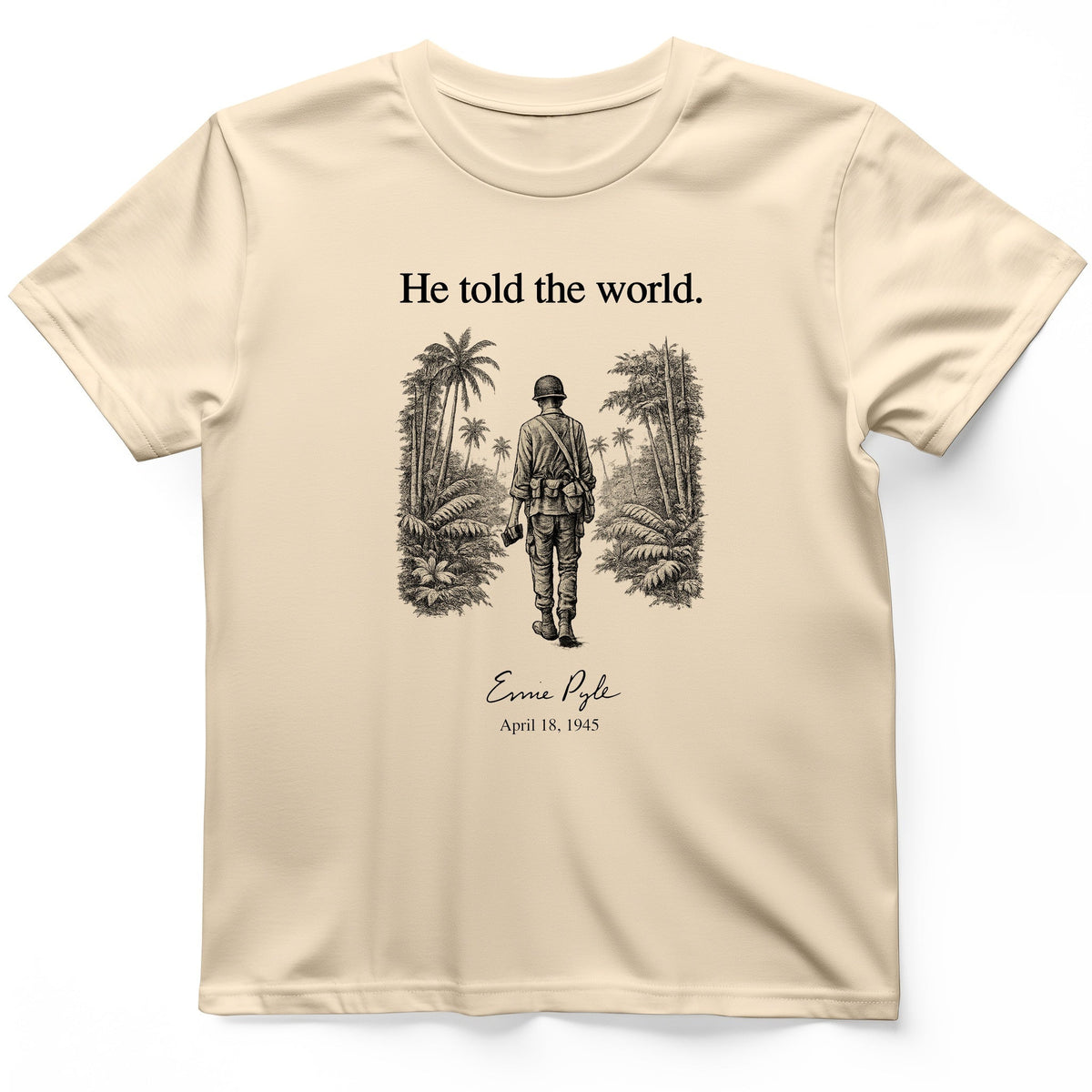 Ernie Pyle T-Shirt - History Graphic Tee - Gift for History Buffs - Unisex